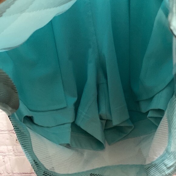 Slazenger Skort Athletic Golf Tennis Activewear Geometric Print‎ Aqua Size xs - Picture 5 of 7